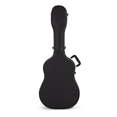 ABS dur normal noir de caisse de guitare acoustique avec les bandoulières capitonnées