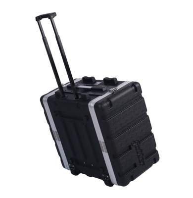 La caisse de support de pouce 6u de l'ABS 19 avec la torsion des roues 4 verrouille la couleur noire