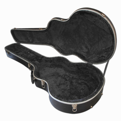 Caisse de luxe acoustique enorme de guitare de vol d'ABS avec la couleur de noir de poignée