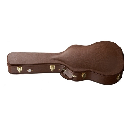 Brown Plywooden 38&quot; doublure épaisse de peluche de cou de l'affaire 13cm de support de guitare