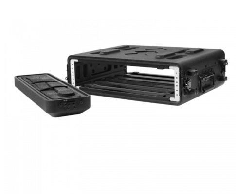 PE 10&quot; caisse peu profonde de support de la profondeur 2U avec le stockage de microphone