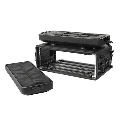 PE imperméable 10&quot; caisse peu profonde de route cas/3u de support de la profondeur 3u