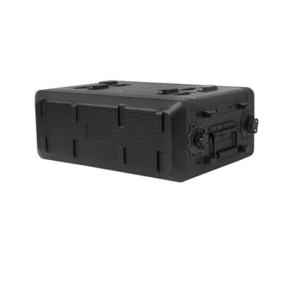 PE imperméable 10&quot; caisse peu profonde de route cas/3u de support de la profondeur 3u