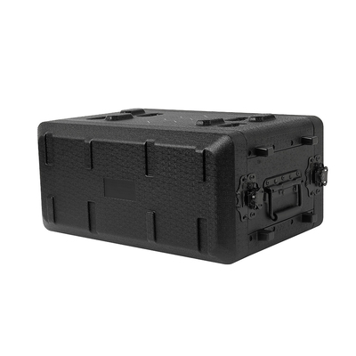 Facile portez le PE peu profond 10&quot; de noir de caisse de support de l'espace 4U 4 profondeur imperméable