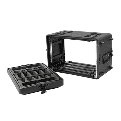 PE 10&quot; caisse peu profonde de support cas/6u de support d'amortisseur de vibrations de la profondeur 6U