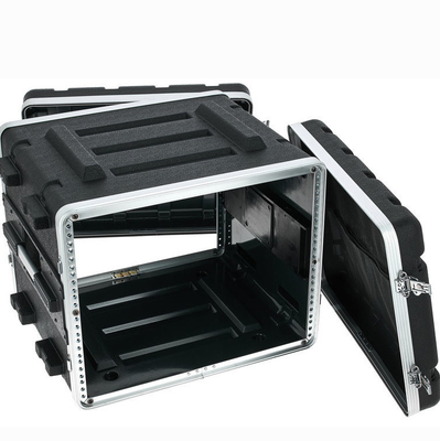 ABS durable 8U verrous résistants de torsion du cas 4X de vol de la caisse de support de 19 pouces/PA DJ