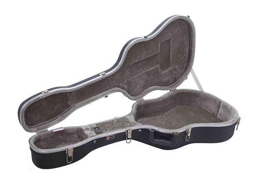 Noir dur de caisse de guitare classique d'ABS de Guider pour des guitares de cuirassé