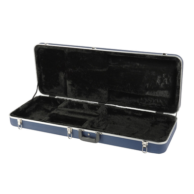 Caisse dure rectangulaire Shell Blue Waterproof de guitare électrique d'ABS