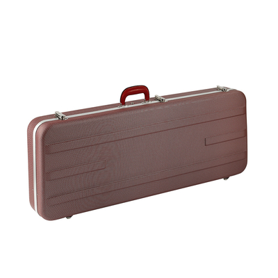 Mousse dure AL Material Waterproof d'ABS de Shell de mousse de caisse dure rouge de guitare électrique