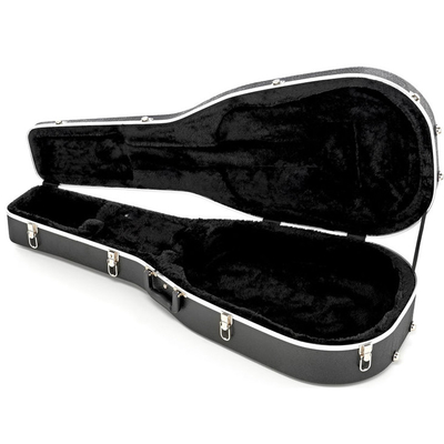 Les ABS noirs écument caisse de guitare de cuirassé/Shell Guitar Case Acoustic dure