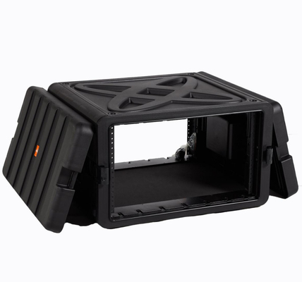 Pp légers 6U caisse Logo Impact Resistance fait sur commande de support de 19 pouces