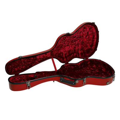 Caisse classique de guitare de fibre de verre de 39 pouces la meilleure rouge