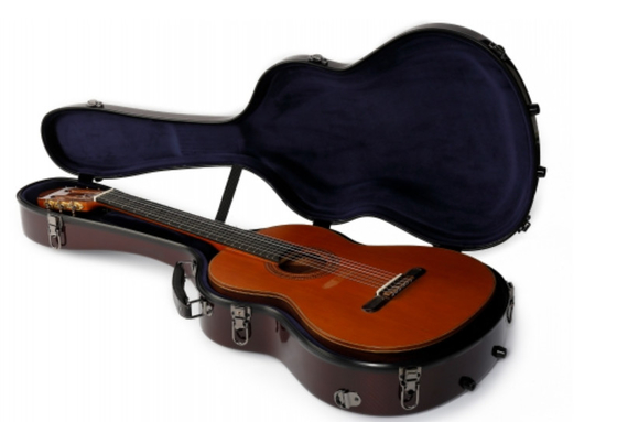 Caisse dure de guitare acoustique de carbone d'air pour la poignée rigide de voyage
