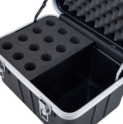 La caisse MIC 12 de support de vol de microphone de câble par ABS portative imperméabilisent