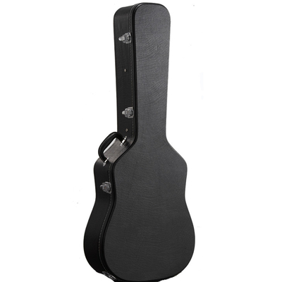 Contreplaqué dur en bois de caisse de guitare acoustique de cuirassé avec la poignée de transport capitonnée
