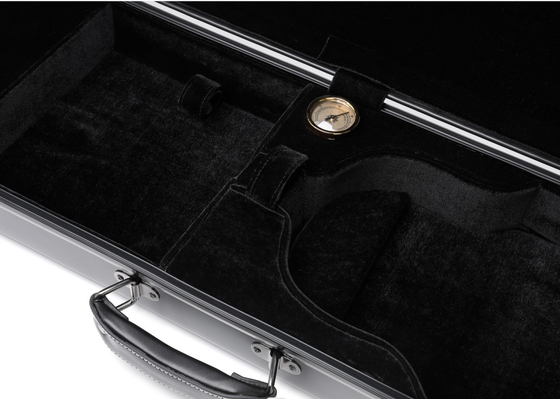 Résistant à l'eau en cuir de poignée de Shell Violin Hard Case With de fibre de verre durable