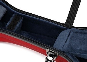 Résistance de coupure de caisse de support de Matte Red Fiberglass Classical Guitar