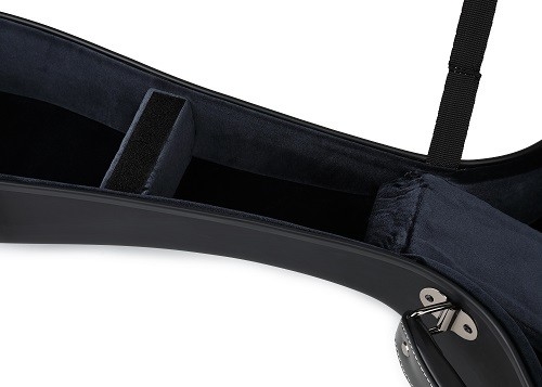 Cas dur de PVC Matte Black Leather Fiberglass Guitar avec des courroies de sac à dos