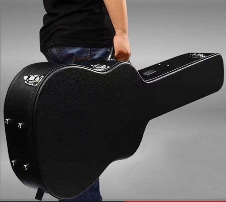 Cas classique de vol de guitare de Plywooden avec la poignée de transport capitonnée
