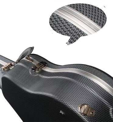 La poussée imperméable T de mousse de caisse de guitare acoustique d'ABS dur a formé la surface concave