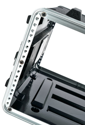 Étui à support ABS 6U avec portes amovibles pour espaces 2U 4U 3U 8U 10U